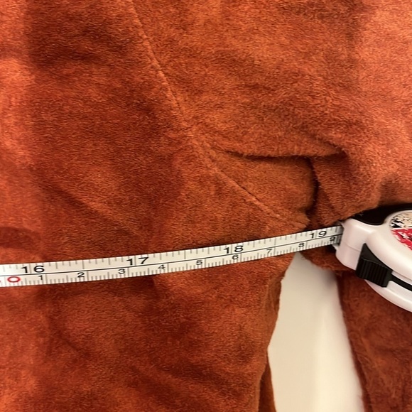 VTG Nancy Bolen City Girl Vintage Suede Jacket No Fur Collar Large Boho - Picture 6 of 7